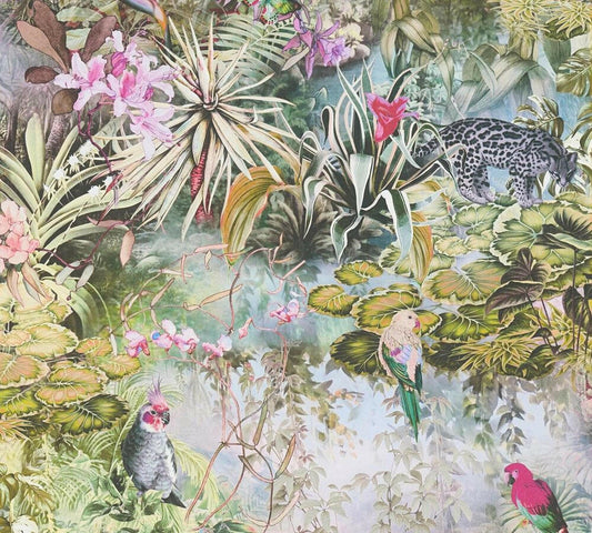 CARTA DA PARATI. TNT PARROT GREEN