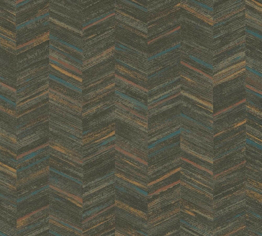 CARTA DA PARATI TNT GEOM.VERDE/GIAL.