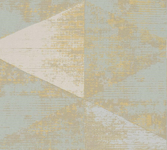 CARTA DA PARATI TNT GEOM.GOLD/AZZ