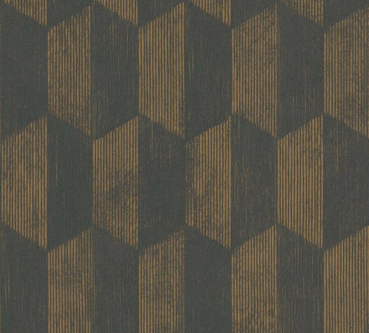 CARTA DA PARATI TNT GEOM.BLACK/GOLD