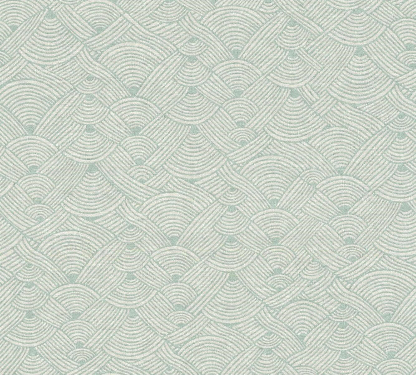 CARTA DA PARATI PVC/TNT. GEOM.VERDE ACQ.