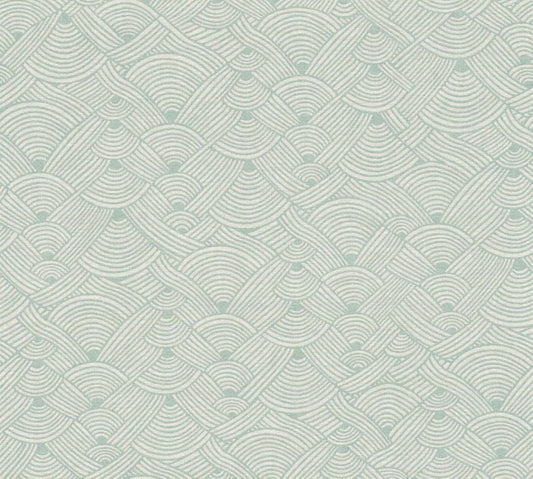 CARTA DA PARATI PVC/TNT. GEOM.VERDE ACQ.