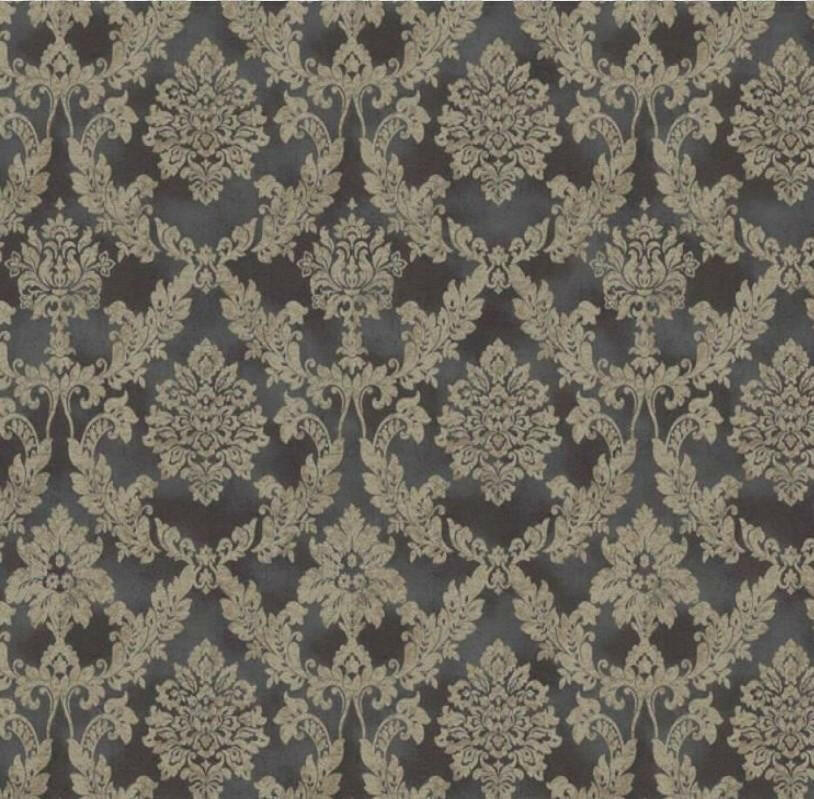 CARTA DA PARATI IN TNT/DAMASCO BLACK/GOLD
