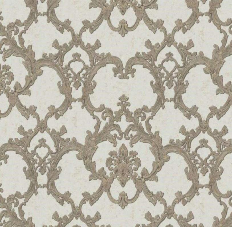 CARTA DA PARATI IN TNT/DAMASCO CREAM/GOLD