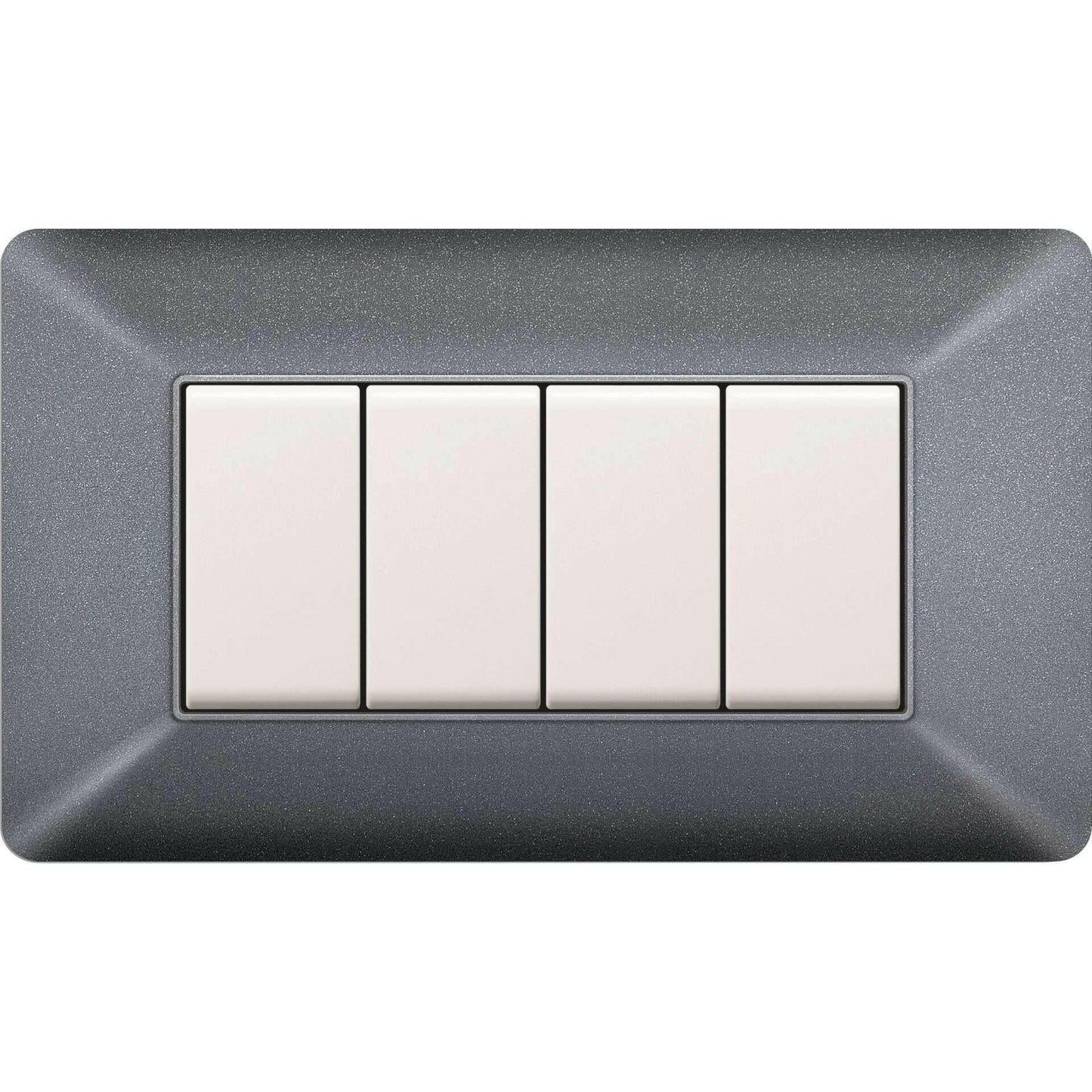 PLACCA EASY MOD. MATIX GRIGIO CHIARO 4P