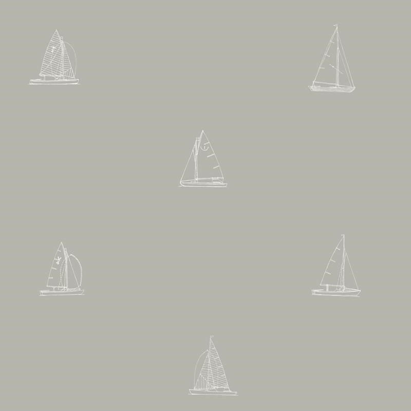 CARTA DA PARATI IN TNT /BOATS WHITE