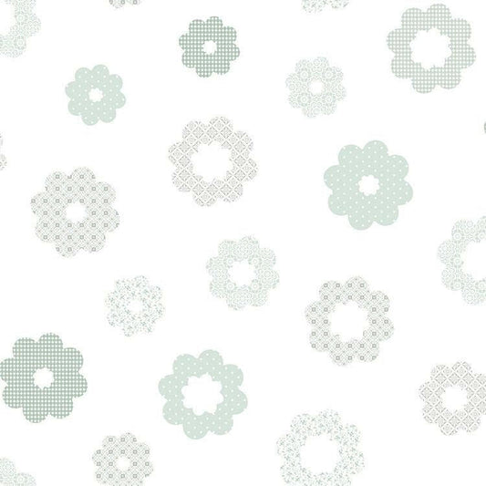 CARTA DA PARATI IN TNT /FLOWERS GREEN