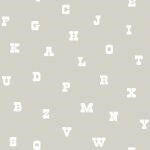 CARTA DA PARATI IN TNT /LETTERE GREY