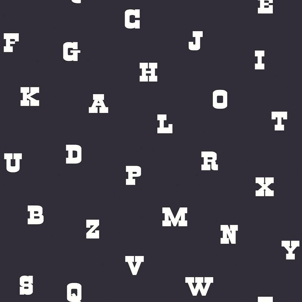 CARTA DA PARATI IN TNT /LETTERE BLU