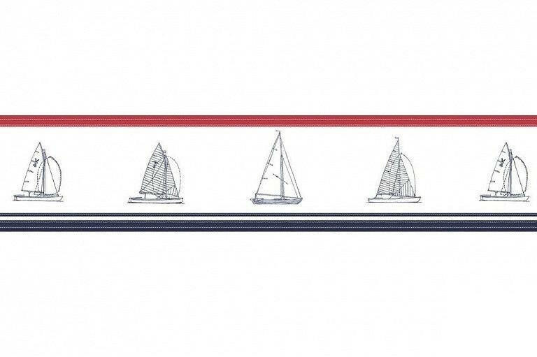 CARTA DA PARATI BORDO IN TNT /BOAT BLUE