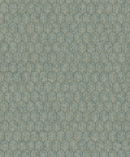 CARTA DA PARATI TNT METAL /DESIGN GREEN/GOLD