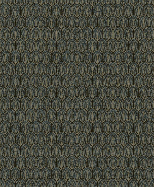 CARTA DA PARATI TNT METAL /DESIGN BLUE/GOLD