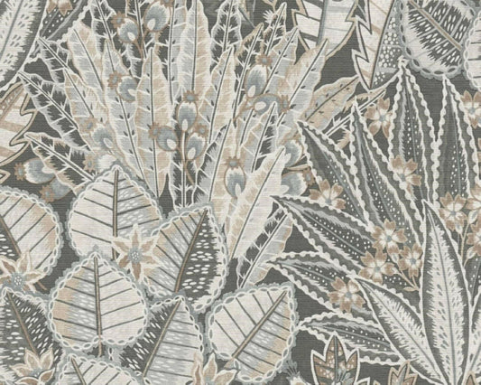 CARTA DA PARATI PVC/TNT FOLIAGE GREY