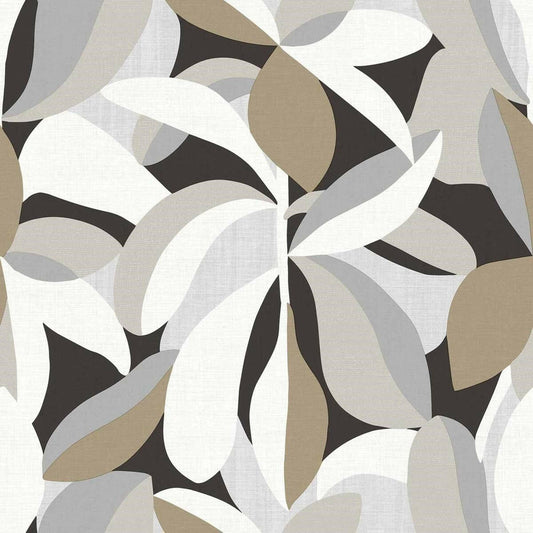 CARTA DA PARATI PVC/TNT FOLIAGE BLACK