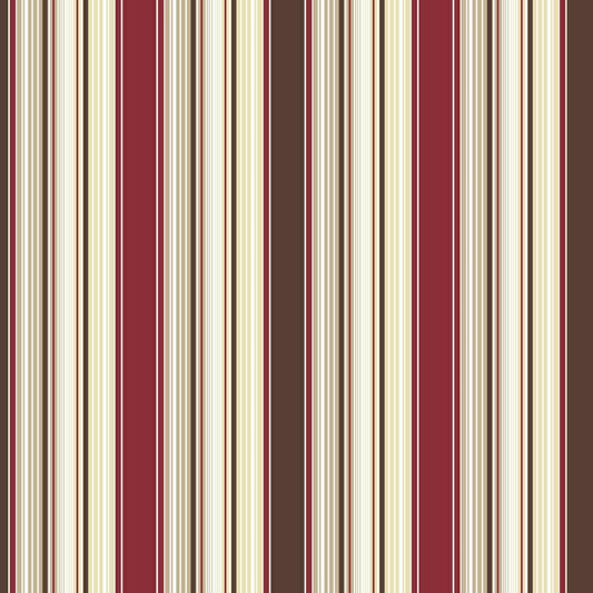 CARTA DA PARATI SU TNT RIGHE  MARRONE ROSSO