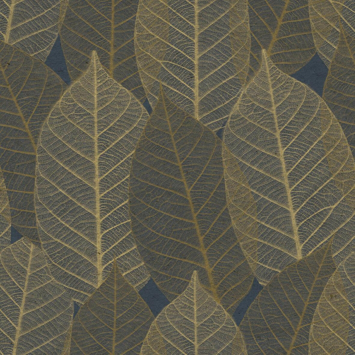 CARTA DA PARATI ECODECO/FOLIAGE BLUE/GOLD