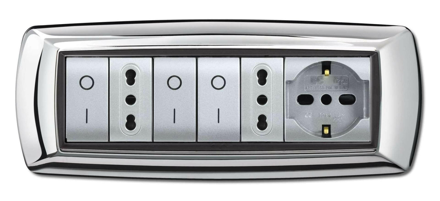 PLACCA LIFE MOD. LIVING PLAST. CROMO