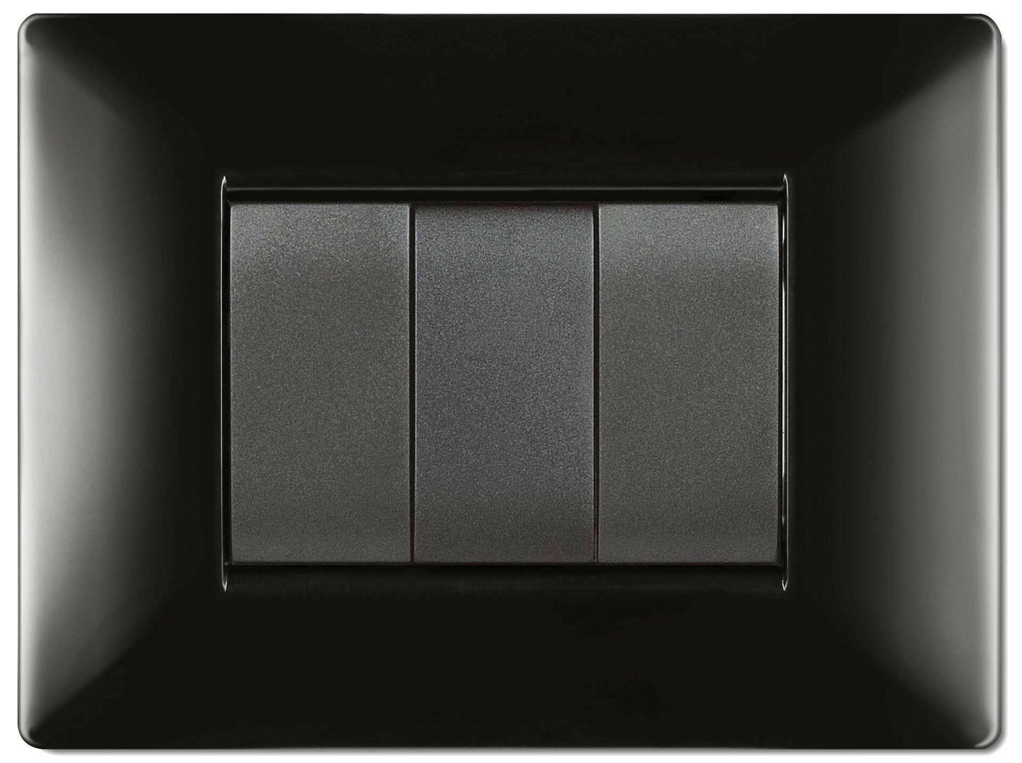 PLACCA LIFE Q MOD.LIVING PLAS.NERO 4P