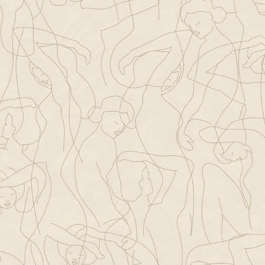 CARTA DA PARATI PVC/TNT /DRAWING BEIGE