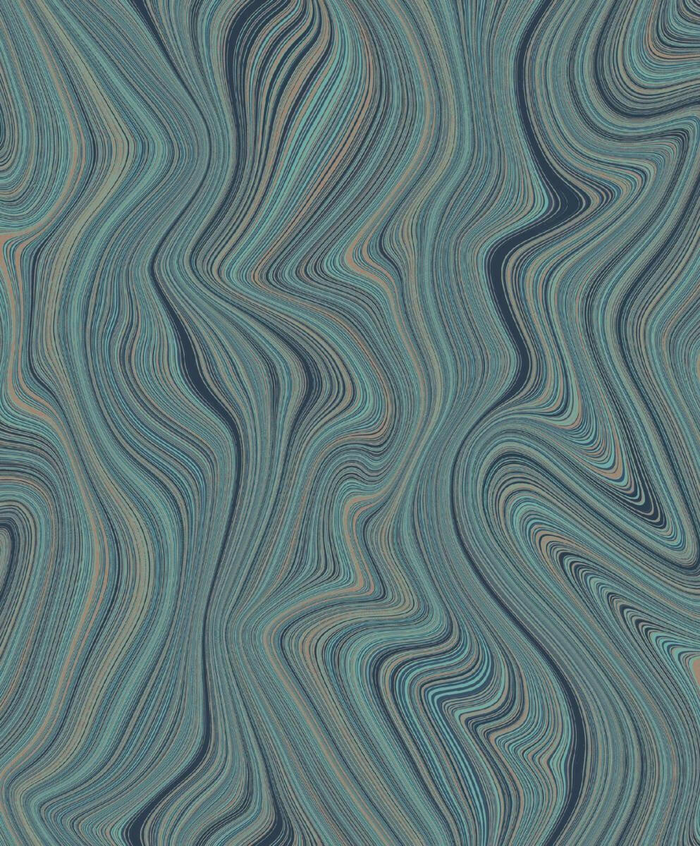 CARTA DA PARATI PVC/TNT /DESIGN BLUE/GREEN