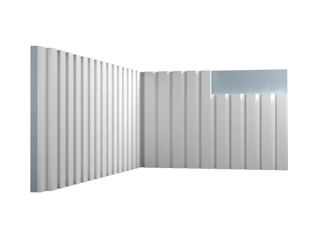 DOGHE JC1066 Bianco LISCIO acquisto minimo 5pz ARD 2800x160x12 mm - dekorhouse
