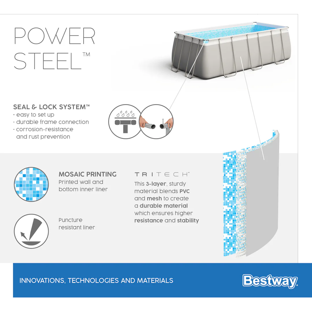 PISCINA BESTWAY TELO+POMPA+SCALA 282X196X84 cm