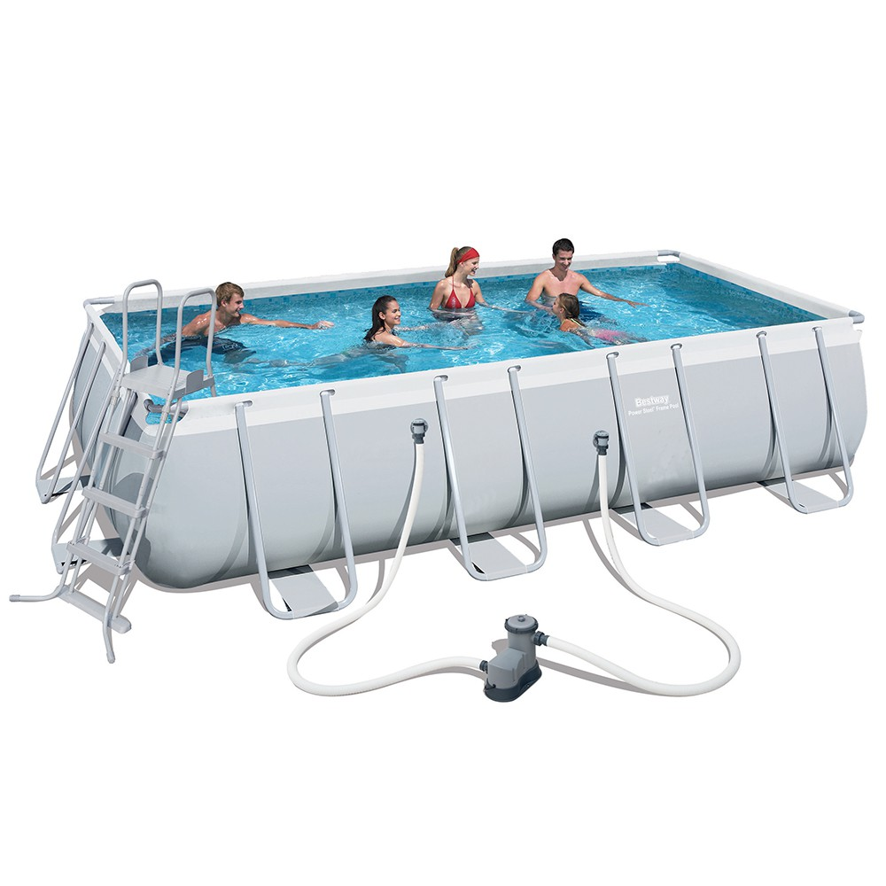 PISCINA BESTWAY E STRUTTURA LINEAR RETTANGOLARE DA 488X244X122cm