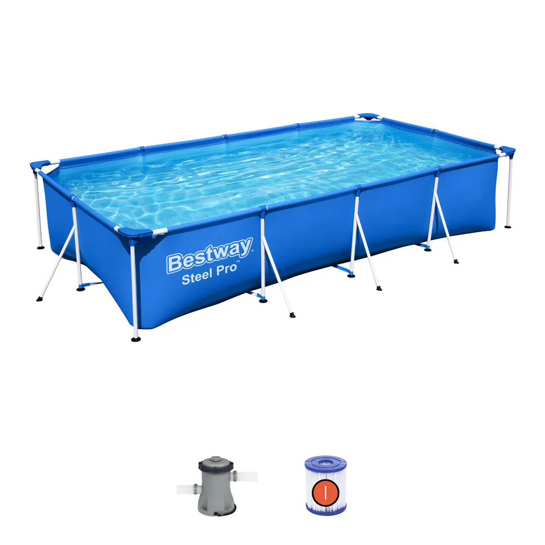 PISCINA BESTWAY CON TELAIO+POMPA 400X211X81cm