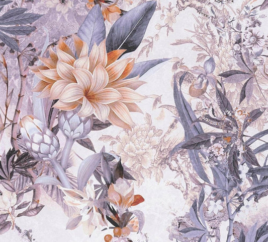 CARTA DA PARATI TNT FLOWERS VIOLET
