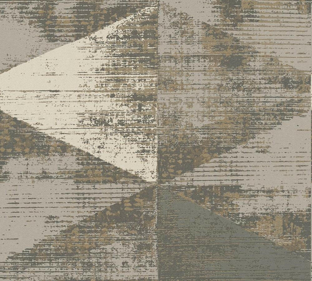 CARTA DA PARATI TNT GEOM.VERDE/BEIGE