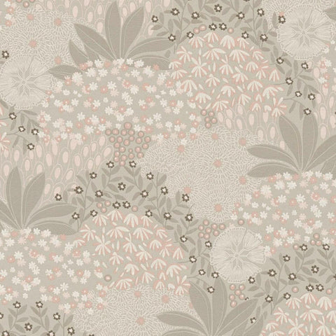 CARTA DA PARATI PVC/TNT. FLOWERS BEIGE