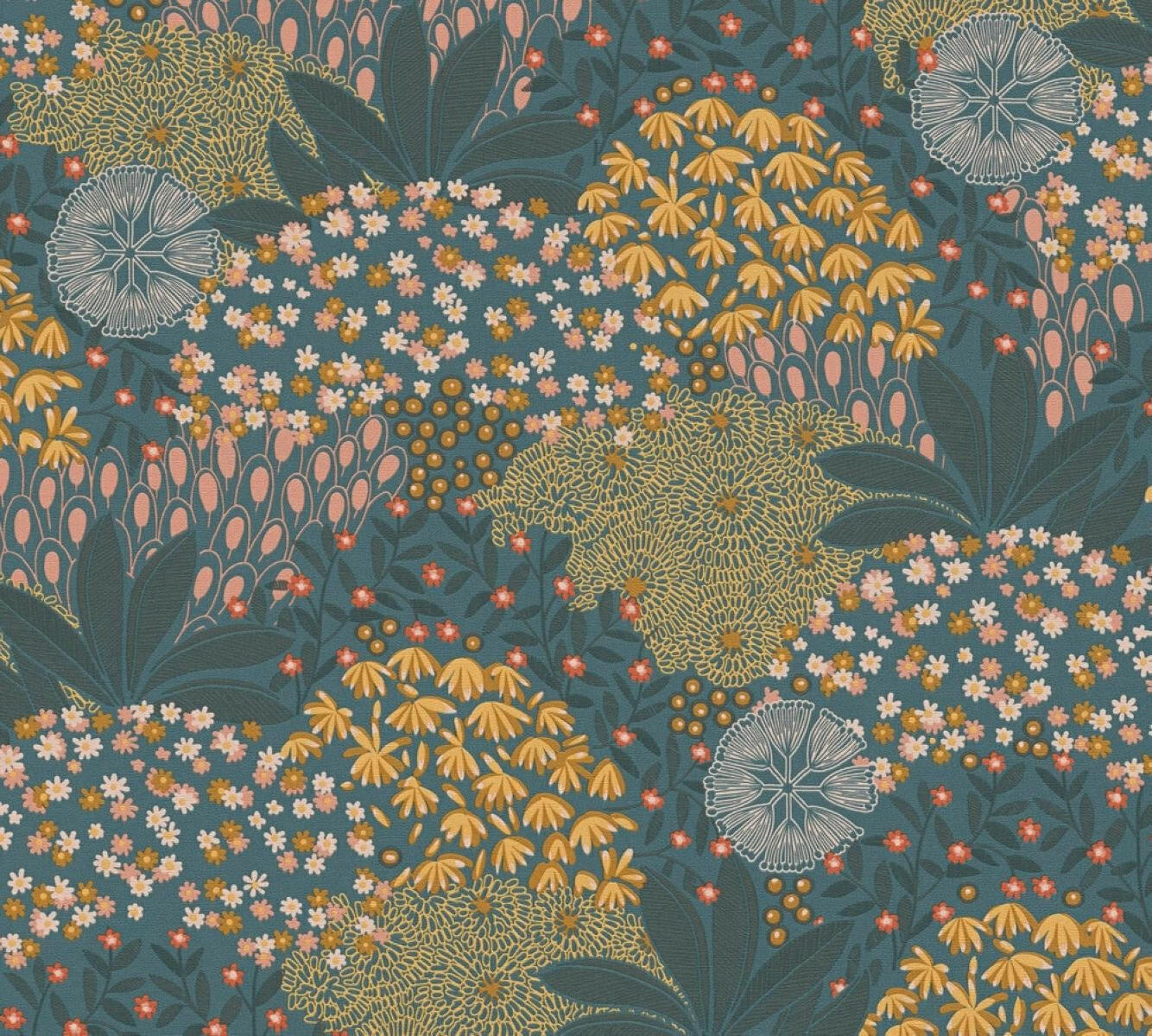 CARTA DA PARATI   PVC/TNT. FLOWERS M.COL.