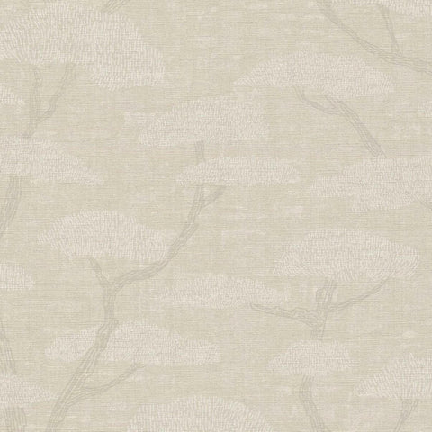 CARTA DA PARATI PVC/TNT. ALBERI BEIGE .