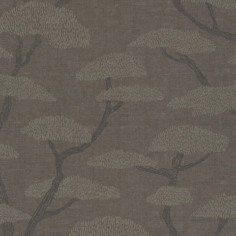 CARTA DA PARATI PVC/TNT. ALBERI BROWN