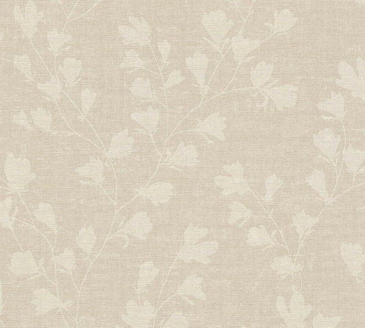 CARTA DA PARATI  PVC/TNT. FLOWERS SABBIA