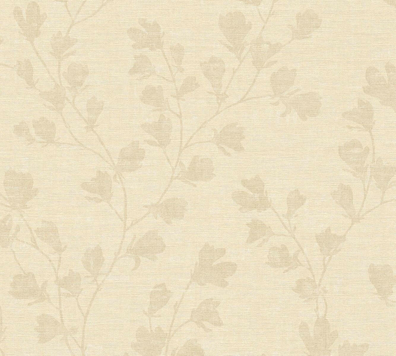 CARTA DA PARATI  PVC/TNT. FLOWERS BEIGE.
