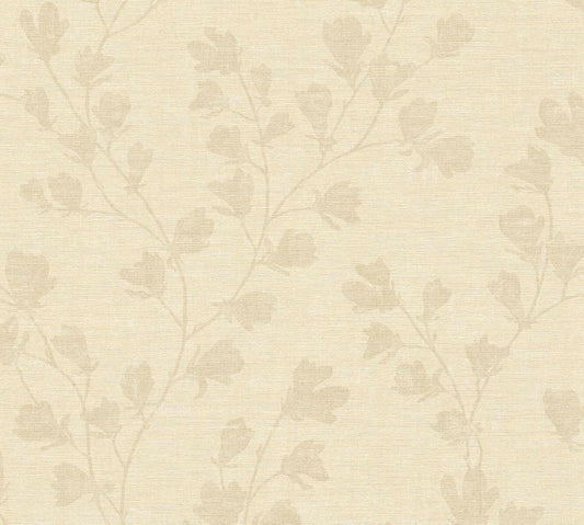 CARTA DA PARATI  PVC/TNT. FLOWERS BEIGE.