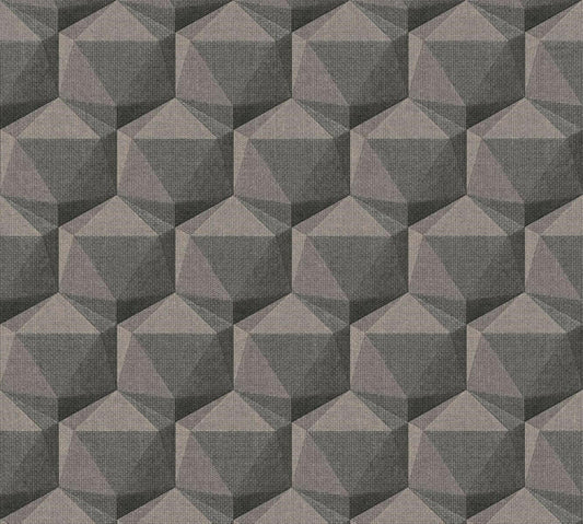 CARTA DA PARATI  PVC/TNT. GEOM.3D TORT.