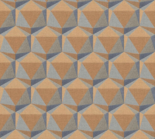 CARTA DA PARATI  PVC/TNT. GEOM.3D ORANGE