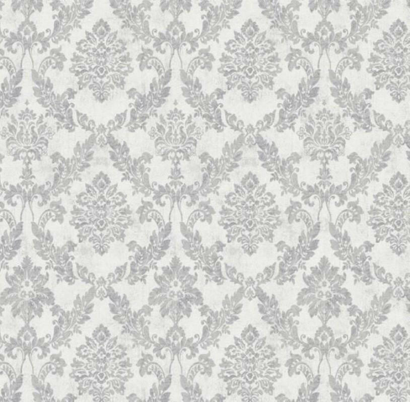 CARTA DA PARATI  IN TNT/DAMASCO SILVER/GREY