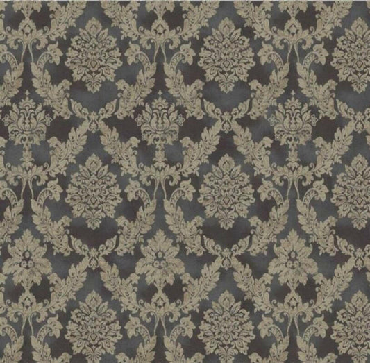 CARTA DA PARATI IN TNT/DAMASCO BLACK/GOLD