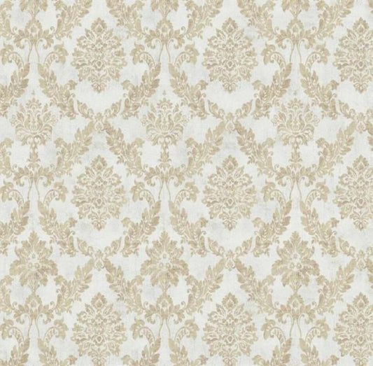 CARTA  DA PARATI  IN TNT/DAMASCO CREAM/GOLD