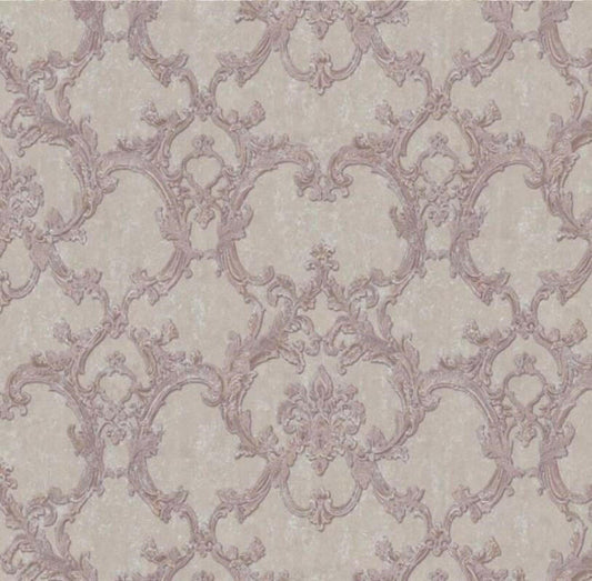 CARTA DA PARATI IN TNT/DAMASCO SILVER/PINK
