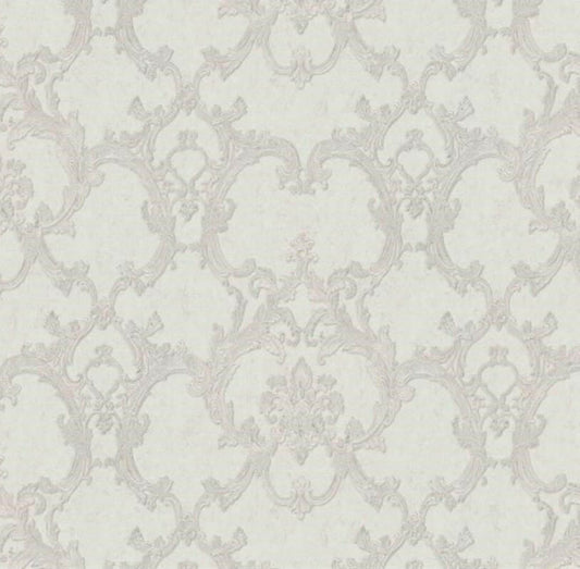 CARTA DA PARATI  IN TNT/DAMASCO SILVER/WHITE