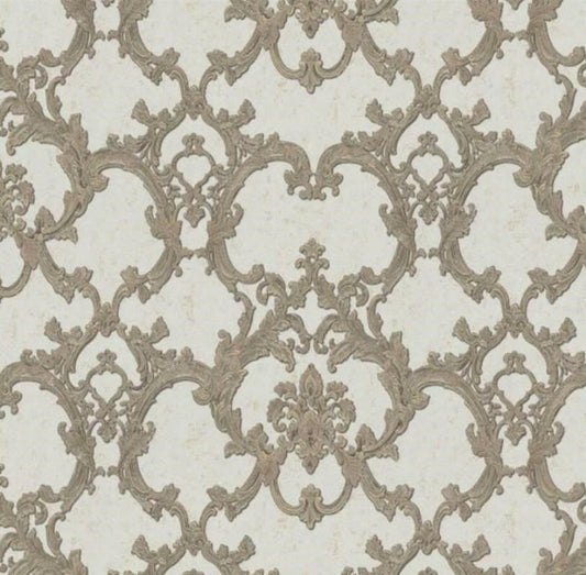 CARTA DA PARATI  IN TNT/DAMASCO CREAM/GOLD