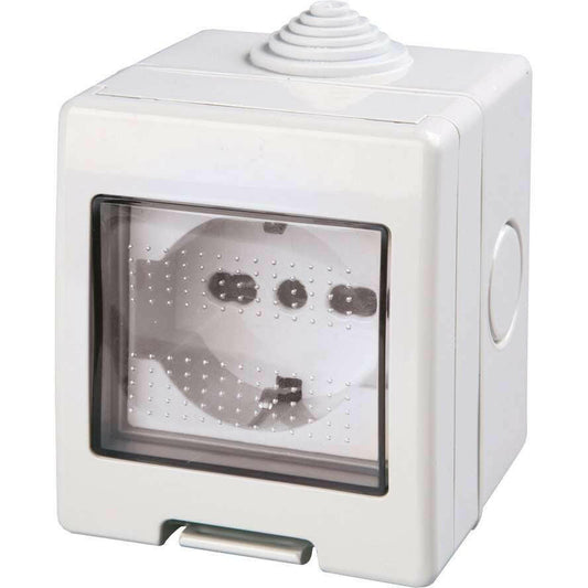 POLYPOOL PP0168X CASSETTA EST. IP55 CON PULSANTE+PRESA BIPASSO