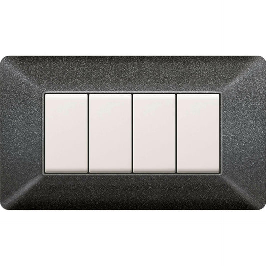 PLACCA EASY MOD. MATIX GRIGIO NOTTE 4P