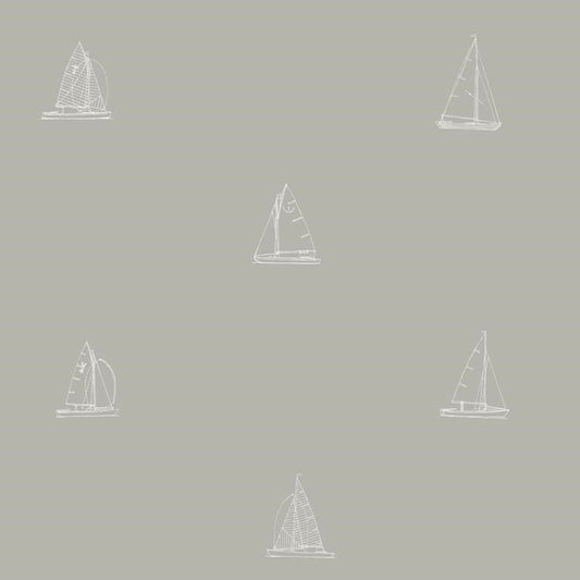 CARTA DA PARATI IN TNT /BOATS WHITE