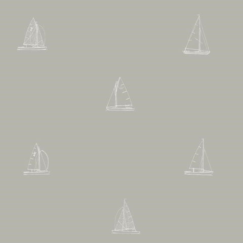 CARTA DA PARATI IN TNT /BOATS WHITE