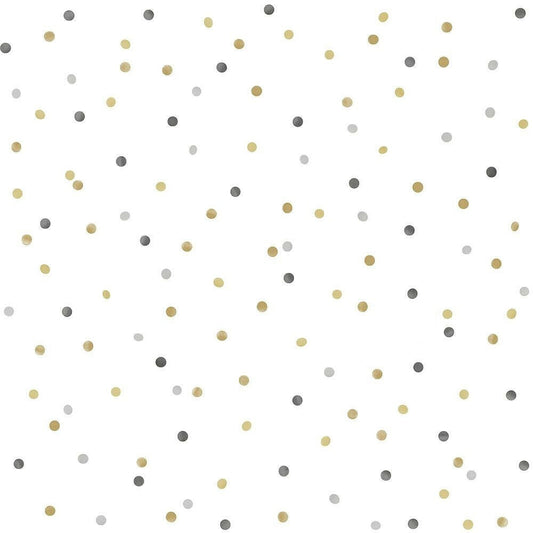 CARTA DA PARATI IN TNT /POIS BLUE/OR